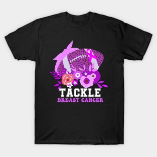 TACKLE BEAST CANCER AWARENESS FOOTBALL T-Shirt